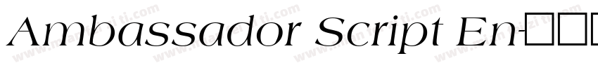 Ambassador Script En字体转换
